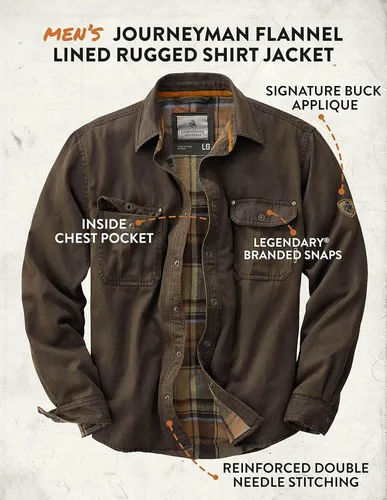 Miniatura 4 de Legendary Whitetails Mens Journeyman Shirt Jacket