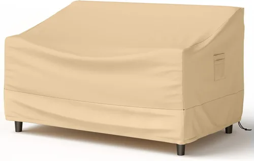 Miniatura 11 de Tangkula Juego de 3 fundas para muebles de patio, fundas impermeables para conversación al aire libre para 3 piezas, juego de funda de sofá