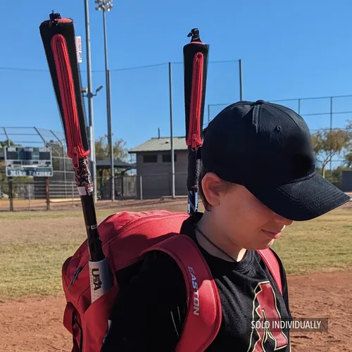 Miniatura 4 de Funda para mango, funda para bate de béisbol que protege el agarre del vehículo y del bate, guantes de bateo y compañero de casco con gancho