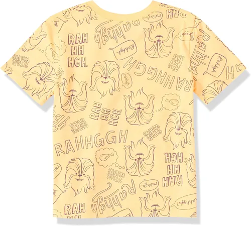 Miniatura 2 de Tienda Essentials Disney Marvel Starwars - Camisetas de manga corta con cuello en V para niños grandes (cebra previamente manchada), paquete de 4