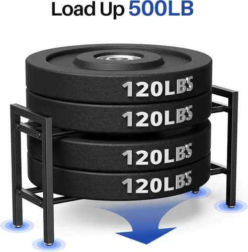 Miniatura 4 de Dumbbell Rack 2-Tier Adjustable Weight Rack For Home Gym Dumbbells Kettlebell (Rack Only)