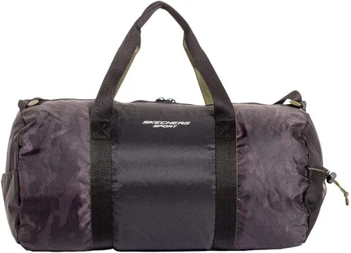 Miniatura 3 de Skechers Bolsa deportiva con cremallera de camuflaje con bolsillo lateral de malla y cierre de hombro ajustable