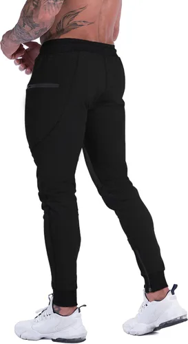 Miniatura 5 de MAIKANONG Pantalones deportivos para hombre, pantalones cónicos, informales, para entrenamiento, gimnasio, entrenamiento, pantalones ajustados