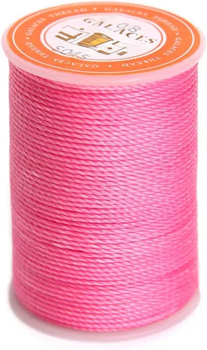 Miniatura 10 de Cuerda de poliéster encerado, cuerdas recubiertas de cera, hilo redondo impermeable recubierto de cera para pulseras trenzadas, accesorios de Negro