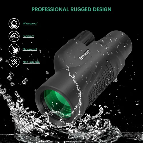 Miniatura 5 de Telescopio monocular de mano de 12 x 50 BAK-9 Monoscopio de prisma para observación de aves Caza Camping Viajar Observación de estrellas Vida