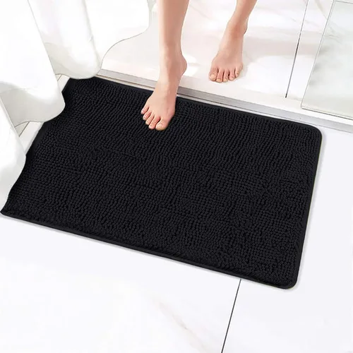 Miniatura 24 de Alfombras de baño Secura, 47 x 28 pulgadas, extra suaves y gruesas, alfombra de baño absorbente de agua, lavable a máquina, alfombras de baño Azul