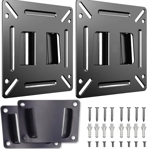 Miniatura 7 de Soporte de pared para monitor para la mayoría de televisores LED LCD de 14 a 24 pulgadas, soporte de montaje de TV pequeño para RV con 1 kit
