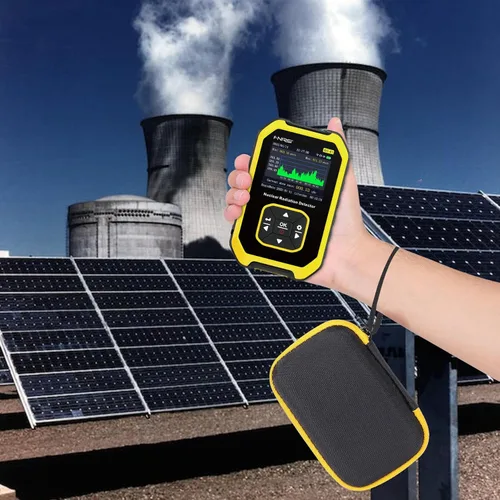 Miniatura 5 de Khanka Estuche de transporte para detector de radiación nuclear de contador Geiger, dosímetro de radiación FNIRSI con pantalla LCD, medidor
