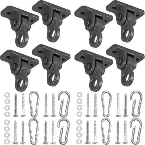 Miniatura 8 de Kit de perchas para columpios de porche resistentes, con tornillos para juegos de madera, patio, asiento de yoga, interiores y exteriores