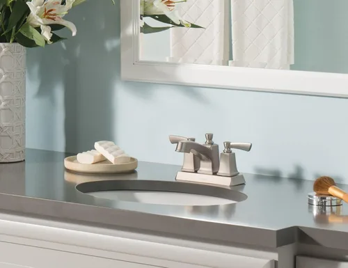 Miniatura 7 de Moen Conway Spot Resist - Grifo de baño con dos manijas de níquel cepillado con montaje de drenaje, WS84922SRN