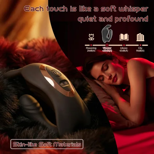 Miniatura 8 de Vibrador manos libres, juguetes sexuales para parejas y mujeres, con estimulador de conejo para el placer del pene, mini aplicación de control
