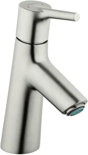 hansgrohe Talis S 72010821 - Grifo para lavabo de baño de 1 manija y 1 7 pulgadas de alto, moderno, de alta calidad, de níquel cepillado, 72010821