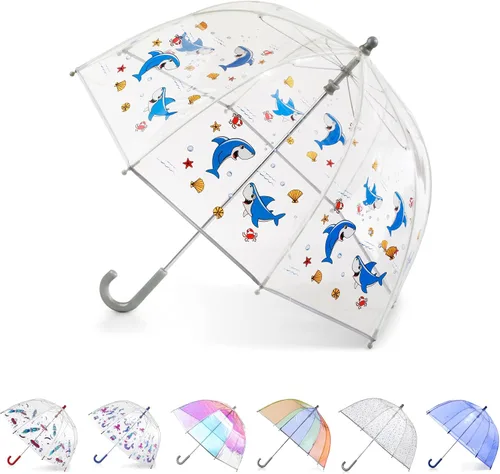 Miniatura 8 de Totes- Paraguas de burbujas transparente para niños con mango de fácil agarre), 2236N53