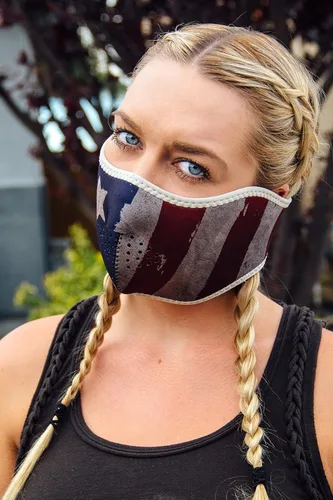 Miniatura 3 de Máscara para la cara ZANheadgear, patriota, talla única , Multicolor