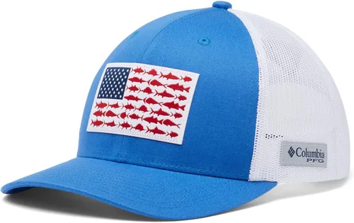 Miniatura 544 de Columbia - Gorra de malla con bandera con árboles unisex para adultos, corona alta