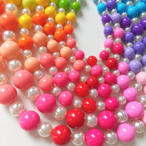Miniatura 3 de Collar de perlas con cuentas para perro, hecho a mano, collar de perro elegante con campana, joyería para perros pequeños y cachorros
