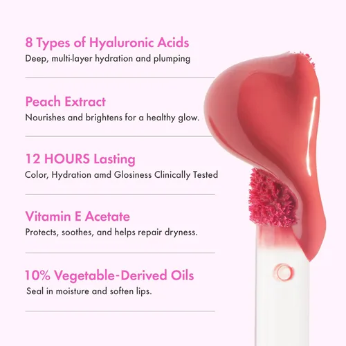 Miniatura 6 de Amuse Seoul Jel-Fit Tint (01 Boksoonga Jelly) Tinte labial coreano de gelatina, tinte labial de larga duración, hidratante y brillante, ácido