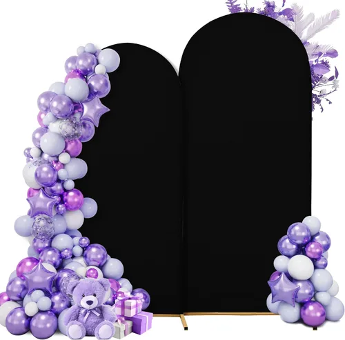 Miniatura 31 de Funda para arco de boda de 6 pies, tela elástica para arcos pequeños, cabinas de fotos y decoración de fiestas, para cumpleaños, duchas