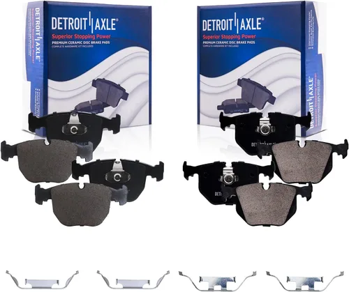 Miniatura 43 de Detroit Axle - Kit de freno delantero para Dodge Ram 1500 Durango Dakota Chrysler Aspen Dakota Driver Side Disco Freno Pinza de freno de cerámica