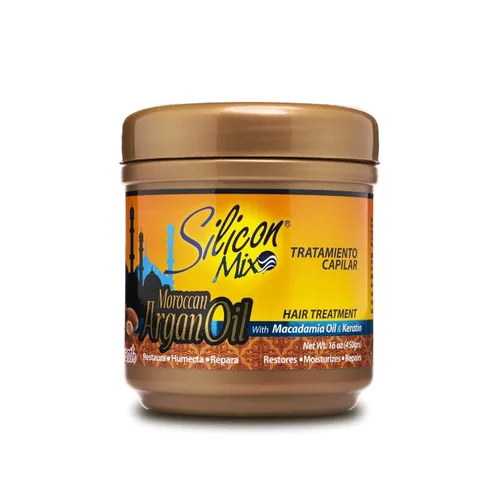 Miniatura 3 de Silicon Mix Champú marroquí de aceite de argán + tratamiento capilar de 16 oz "Set