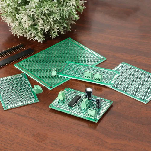 Miniatura 7 de Kit de placas de circuito PCB para prototipos de placa PCB de 40 piezas 5 tamaños universales perforados perforados placas de circuitos impresos