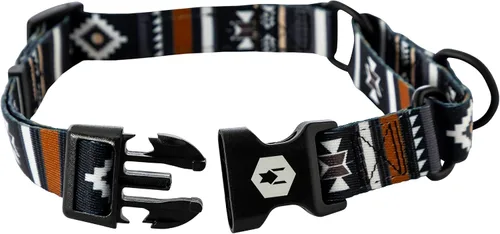 Miniatura 5 de Wolfgang - Collar de perro Martingala resistente con hebilla de nailon de liberación rápida para caminar y entrenar, estampado NewMoon, mediano