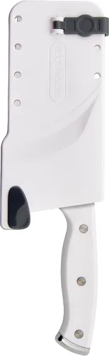 Miniatura 4 de Farberware - Cuchilla de 6 pulgadas con funda autoafilable EdgeKeeper, hoja de acero inoxidable de alto carbono, mango blanco de triple remache