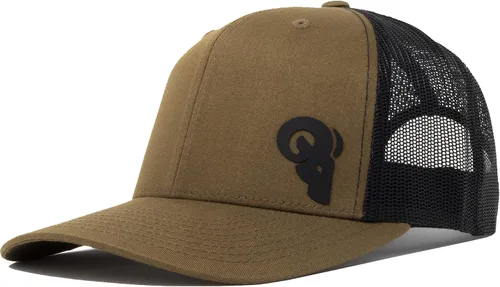 RAM ADVANTAGE Sportsman - Gorra de camionero Gorra de malla con logotipo de silicona, calidad premium, duradero, ajuste cómodo