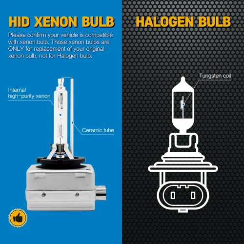 Miniatura 2 de Bombillas HID de xenón D1S, 6000K 35W, 66144 66140 85140 85415 repuesto para faros delanteros de luz alta y baja, 2