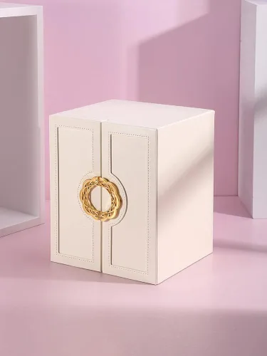 Miniatura 6 de AOSIFIEL Joyeros organizadoresestuche grande de pie con 5 cajones, regalo para mujeres, adolescentes, niñas, niños, gran joyeríasoporte de cuero