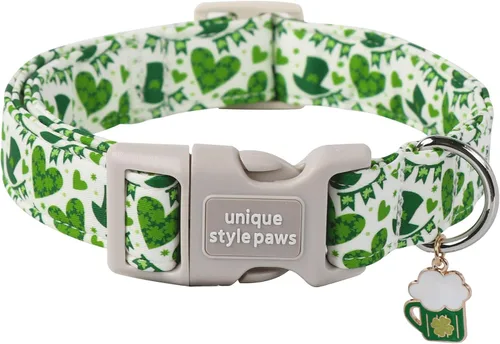 Miniatura 14 de Unique style paws - Collar para perro con hebilla de metal, naranja, duradero, lindo collar para perros pequeños, medianos y grandes