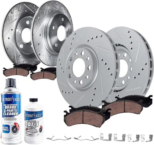 Miniatura 18 de Detroit Axle - Kit de freno delantero para Ford F-150 2010-2011, Ford Expedition Lincoln Navigator 2010-2021, repuesto de pastillas de freno