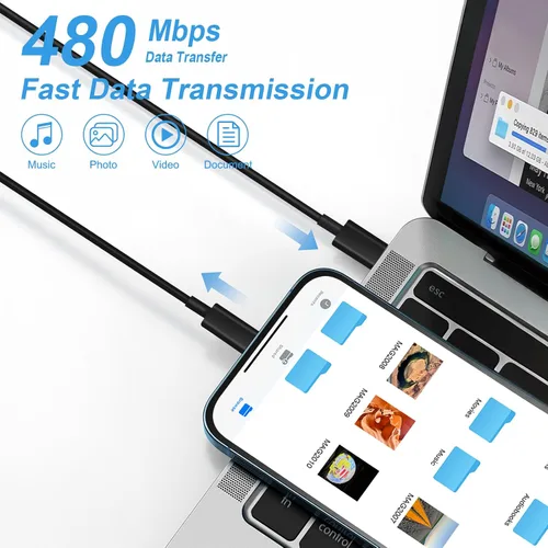 Miniatura 3 de Cargador USB C tipo C de carga rápida de 10 pies de largo para iPhone 17, 16, 15, paquete de 3 cargadores rápidos USB C para iPhone 17/17 Plus/17