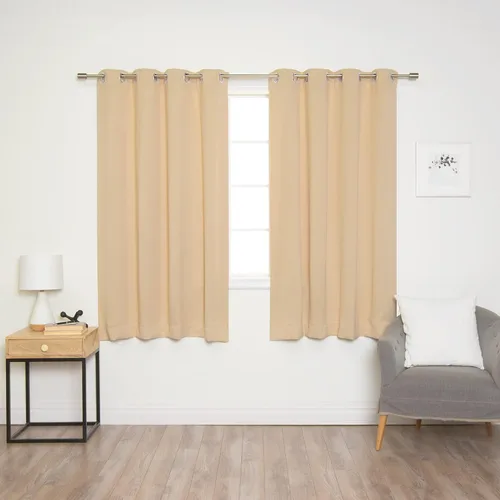 Best Home Fashion Paneles de cortinas opacas con aislamiento térmico de alta calidad para tratamiento de ventanas, para dormitorio, acero inoxidable