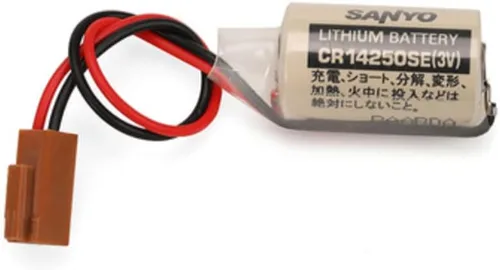 Miniatura 3 de YICUAA 10 unids CR14250SE 3V PLC baterías de litio para SANYO CR14250SE batería 1747-BA fuente de alimentación de reserva con enchufe marrón
