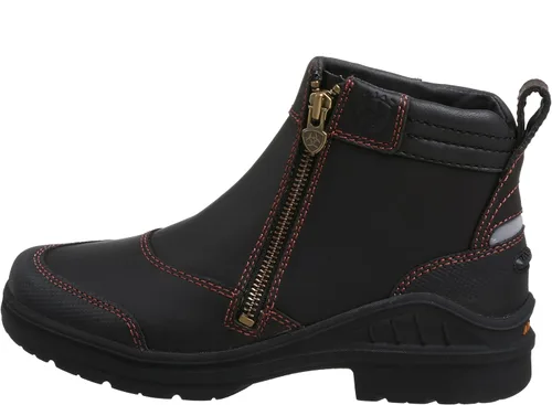 Miniatura 7 de Ariat Barnyard - Botas de trabajo con cremallera lateral, cómodas botas impermeables para mujer, Café Oscuro, 5.5