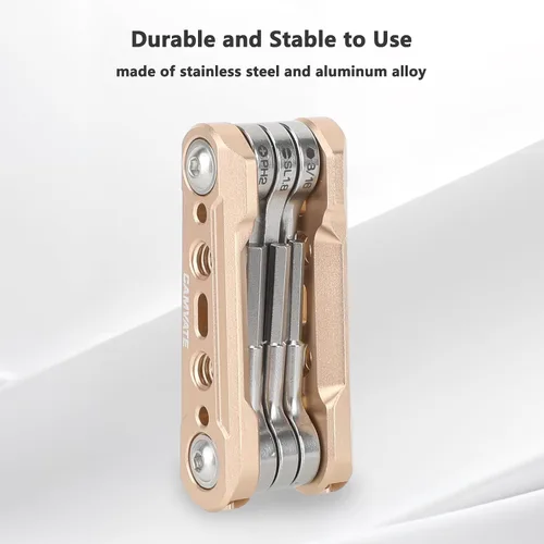 Miniatura 6 de CAMVATE Kit de herramientas múltiples plegables 6 en 1 (oro)-3803