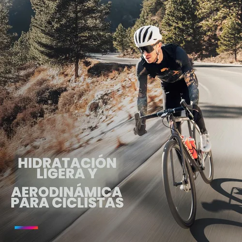Miniatura 2 de HydraPak Breakaway Surge - Botella de agua ligera para bicicleta, paquete de 2 (20 onzas, 25 onzas, 30 onzas), botella de alto flujo, ciclismo