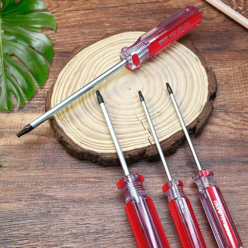 Miniatura 5 de Bonsicoky Juego de 4 Piezas Destornilladores de Seguridad Torx con Punta Magnética y Mango de Plástico, Destornillador Torx para Reparación