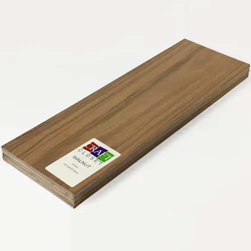 Madera maciza de 6 x 19 pulgadas, 0.13 pulgadas, 1/8 pulgadas, sin terminar (nogal)