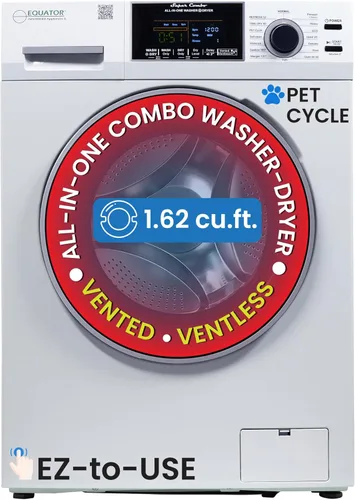 Miniatura 11 de Equator 24" Original 110V CONVERTIBLE Compact Combo Washer Dryer 1.6 cu.ft./15 lbs for Apartment, Condo, RV, Tiny Home & Small Spaces, 1400 rpm PET
