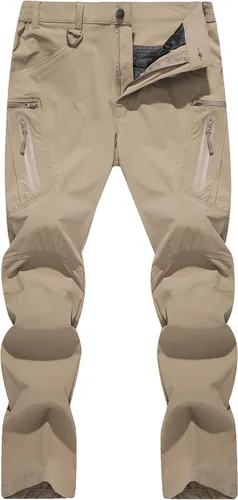 Miniatura 24 de TACVASEN Pantalones tácticos ligeros para senderismo, impermeables, de secado rápido, para trabajo, lluvia, exteriores, 8 bolsillos