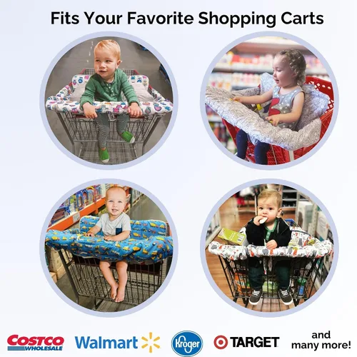 Miniatura 4 de Suessie Funda para carrito de compras y funda para silla alta con almohada de apoyo de cojín (búhos con cojín)