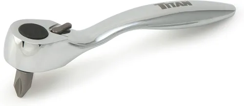 Miniatura 15 de Titan Tools 11318 - Destornillador con trinquete micro de 1/4 de pulgada x 4 pulgadas y 90 dientes - Plateado
