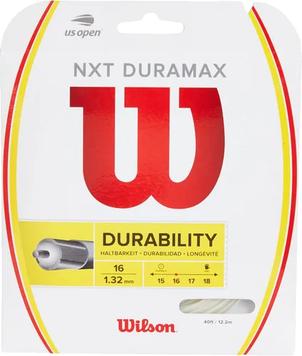 Miniatura 5 de Cuerda de tenis Wilson NXT - Juego y carrete de 200 m Blanco