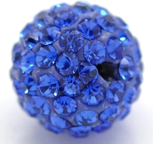 Miniatura 8 de RUBYCA Pave - Cuentas de arcilla de cristal checo para joyería Shamballa (20 unidades, 0.472 pulgadas, morado claro)