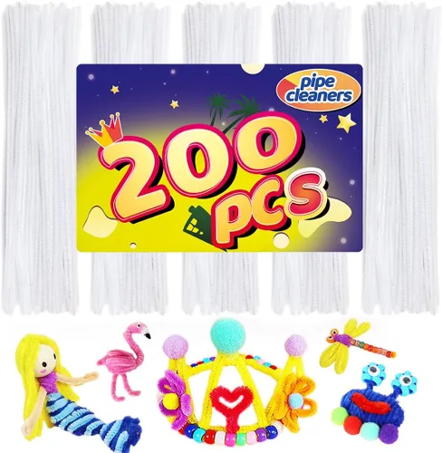 Miniatura 44 de Limpiadores de tuberías, limpiadores de tuberías para manualidades, manualidades y artesanías, manualidades, suministros para manualidades, Purpurina