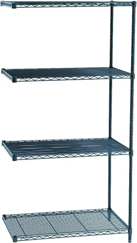 Safco Products 5289BL - Unidad de complemento para estantería de alambre industrial, 36 pulgadas de ancho x 24 pulgadas de profundidad x 72 pulgadas