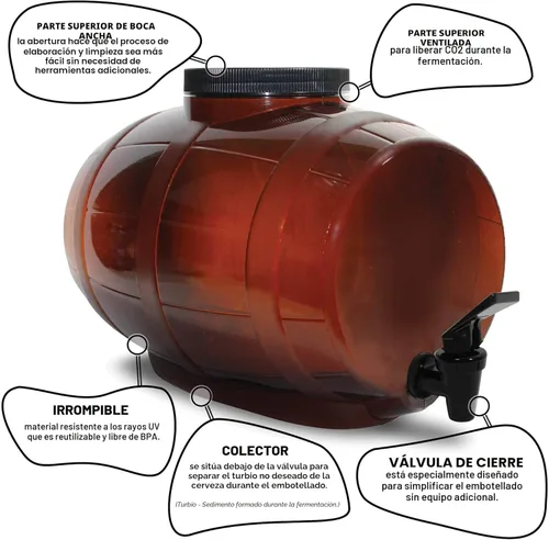Miniatura 2 de Mr. Beer Kit de cerveza Bonus Edition, 2 galones Kit extra