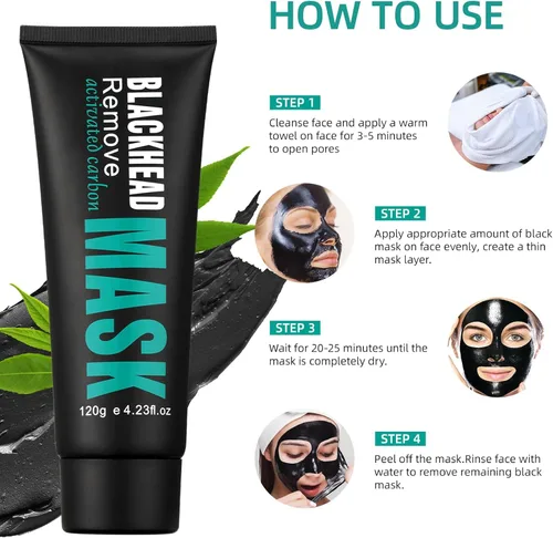 Miniatura 7 de Mascarilla para Puntos Negros Removedor, Mascarillas para La Cara Facial, Crema para Puntos Negros en La Cara, Removedor de Cabeza Blanca Negra